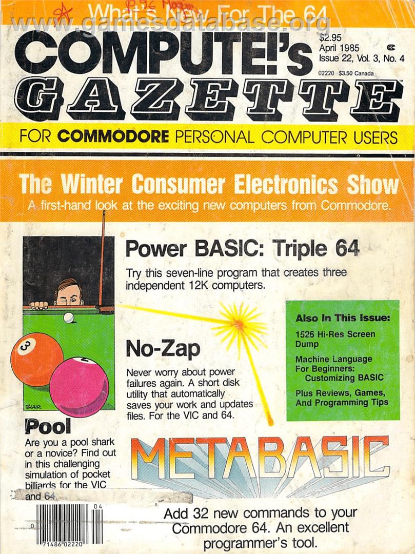 Pool - Commodore 64 - Artwork - Box