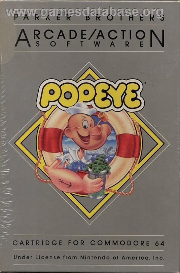 Popeye (Macmillan) - Commodore 64 - Artwork - Box