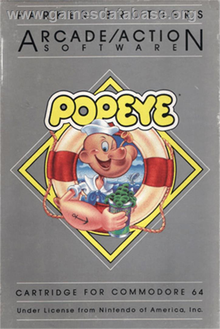 Popeye - Commodore 64 - Artwork - Box