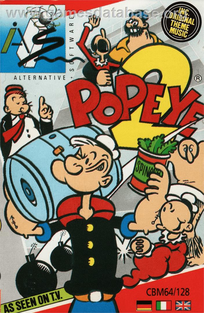 Popeye 2 - Commodore 64 - Artwork - Box