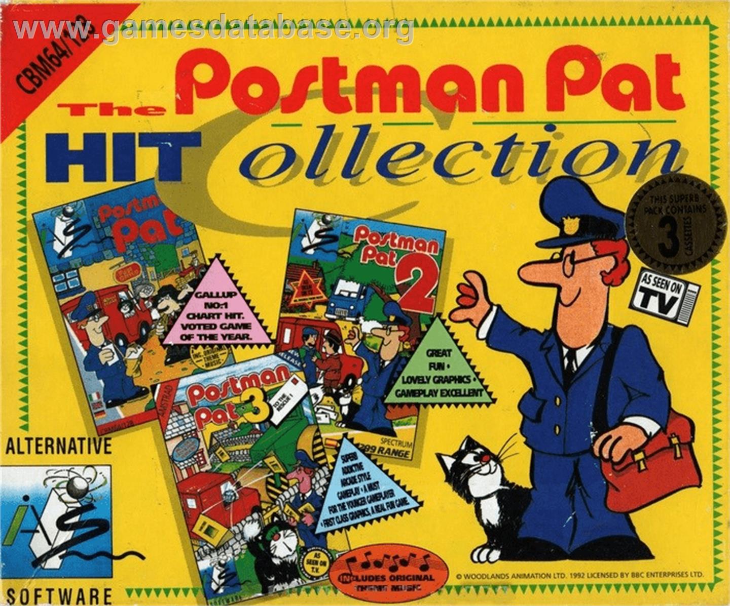 Postman Pat 3 - To the Rescue - Commodore 64 - Artwork - Box