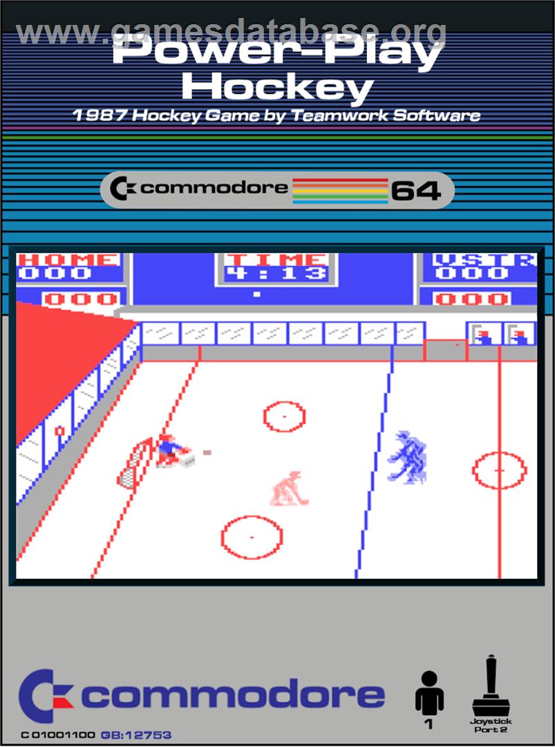 Power-play Hockey - Commodore 64 - Artwork - Box