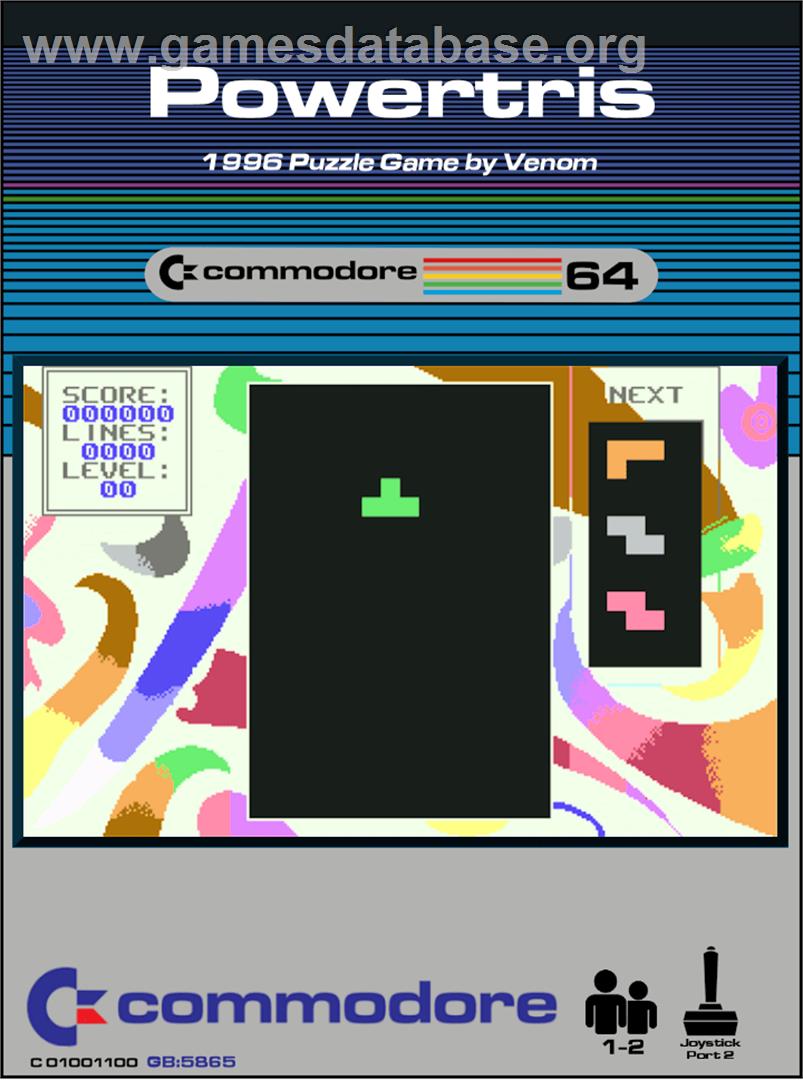 Powertris - Commodore 64 - Artwork - Box
