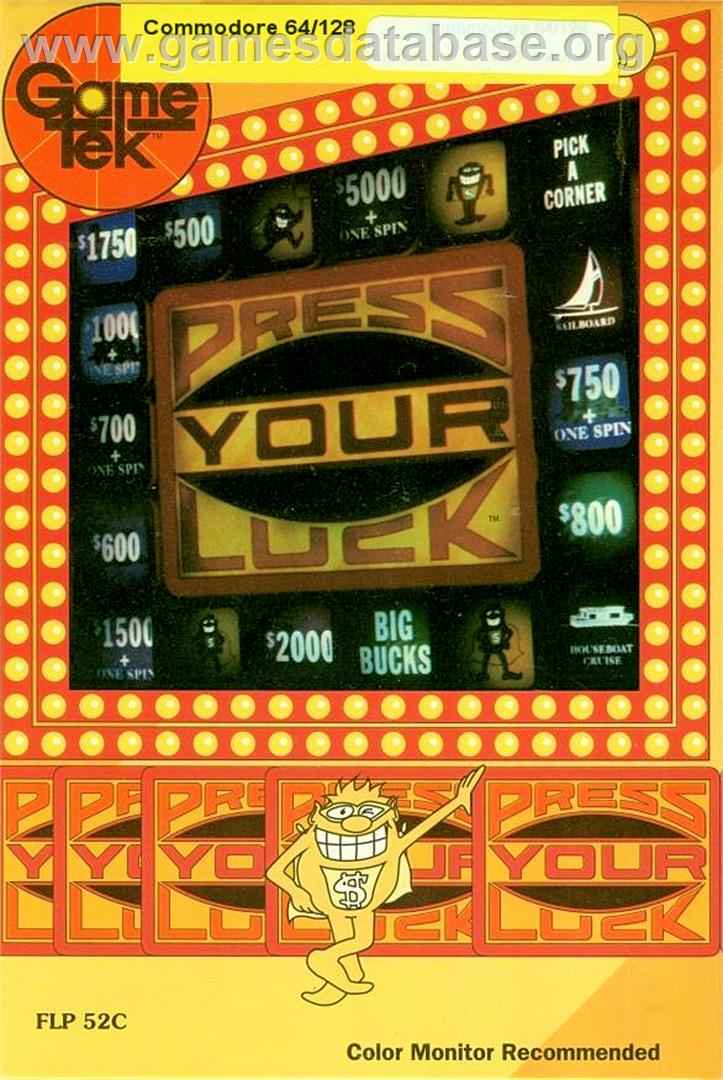 Press Your Luck - Commodore 64 - Artwork - Box