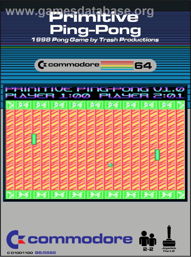 Primitive Ping-pong - Commodore 64 - Artwork - Box