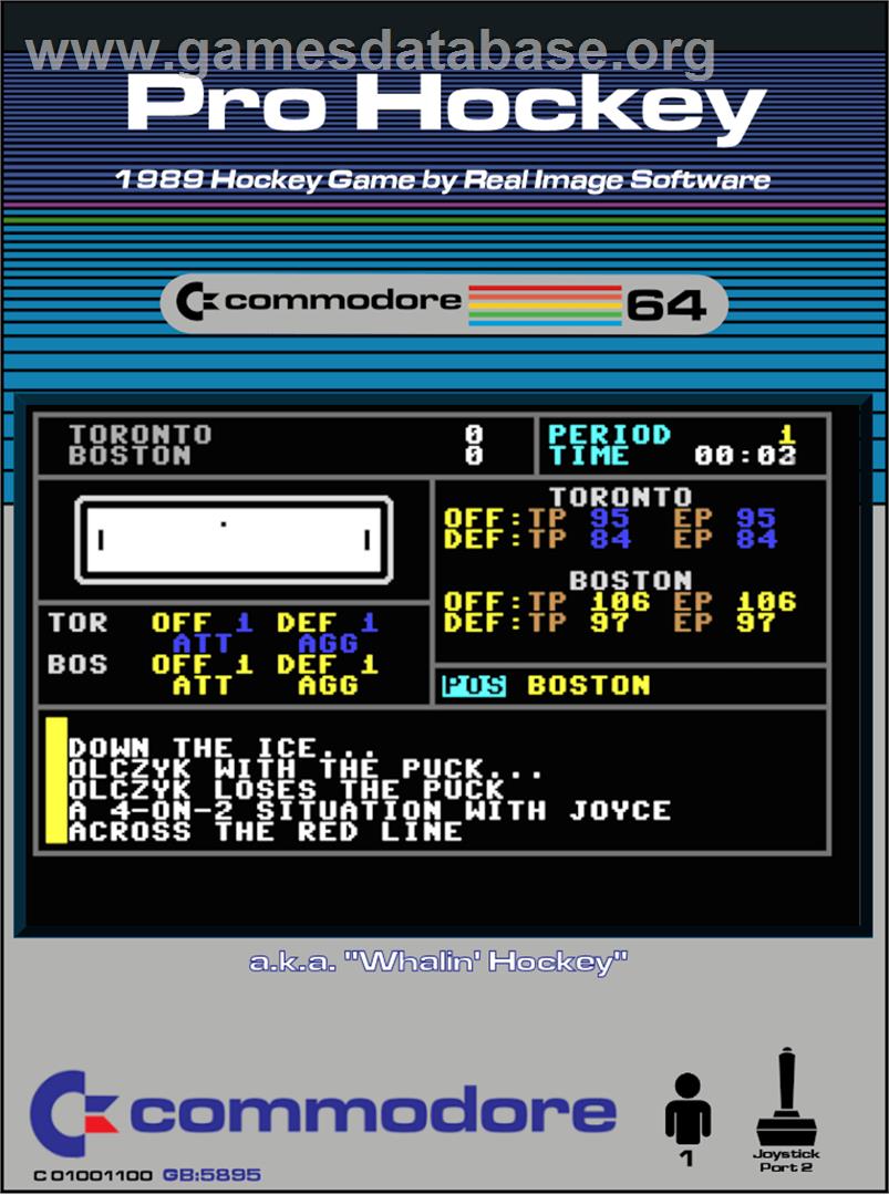 Pro Hockey - Commodore 64 - Artwork - Box