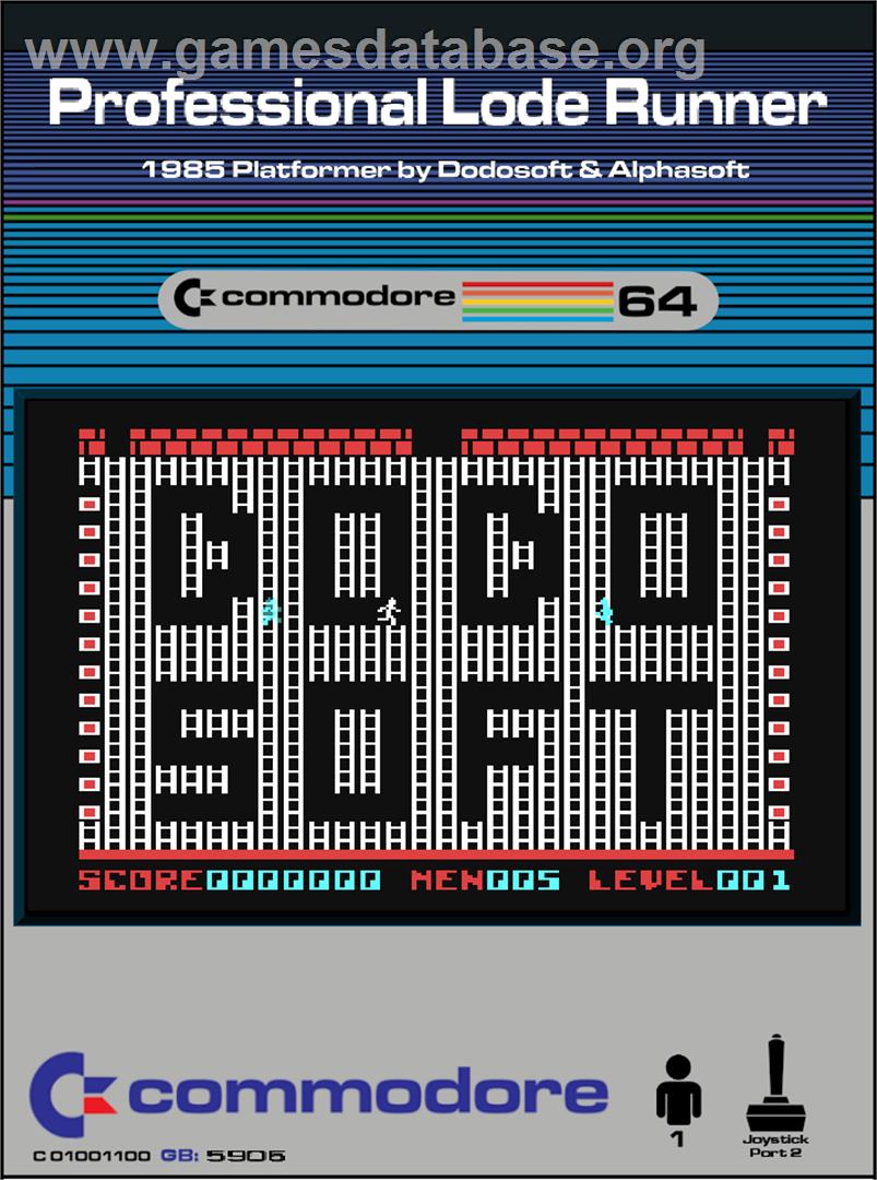 Professional Lode Runner - Commodore 64 - Artwork - Box