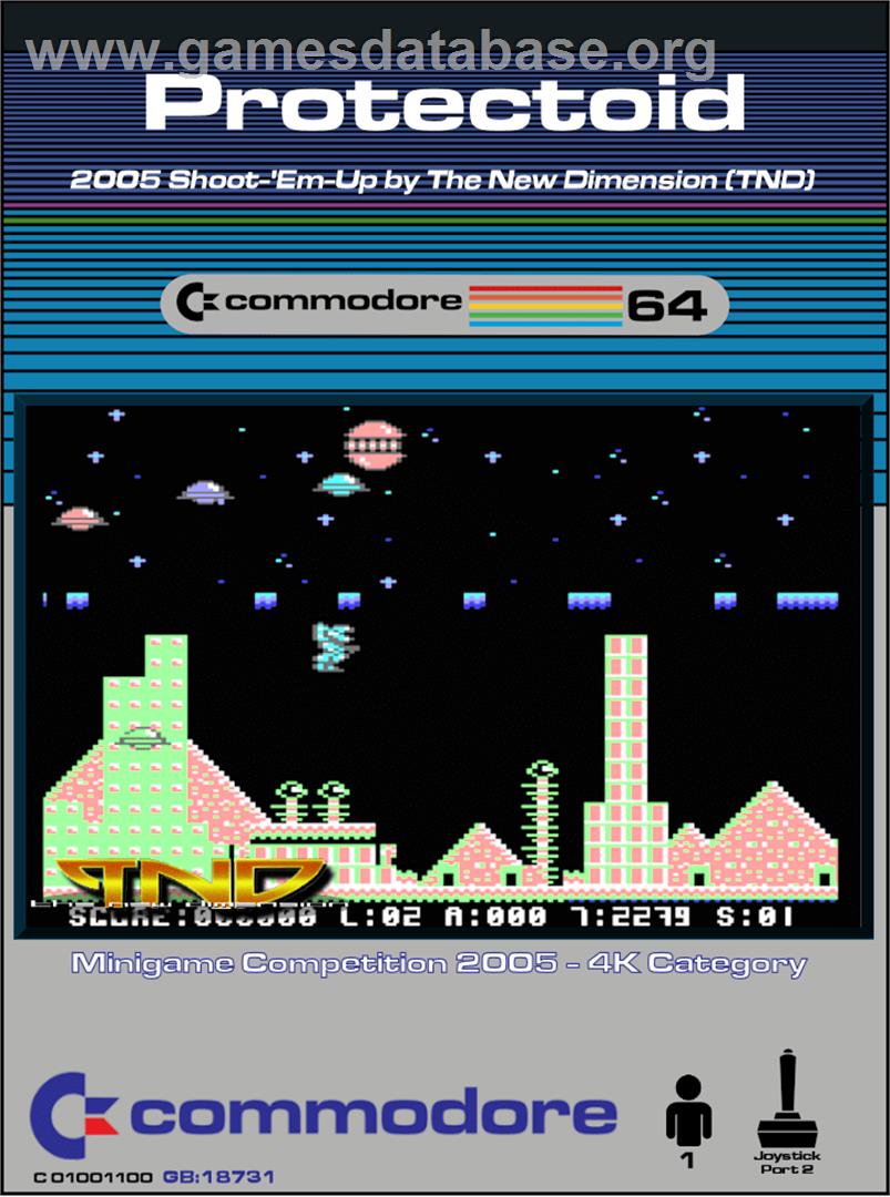 Protectoid - Commodore 64 - Artwork - Box