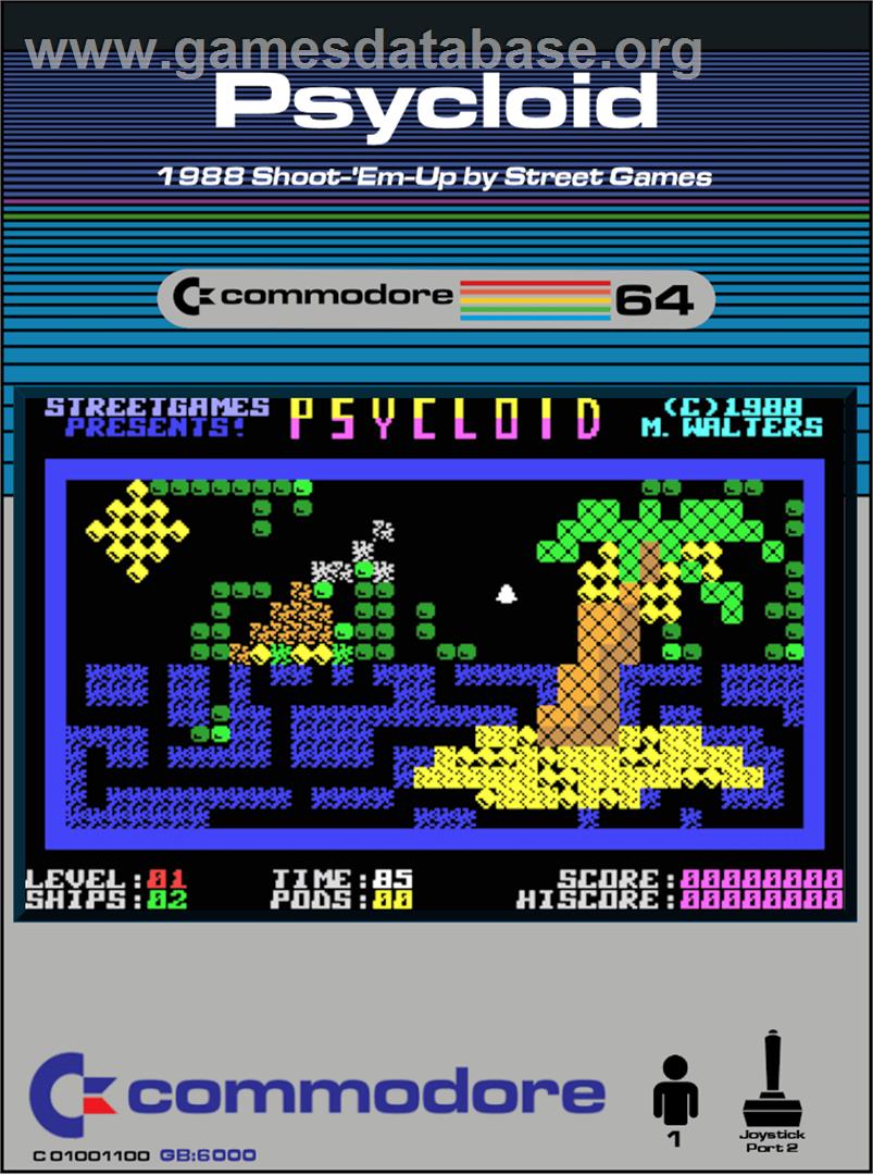 Psycloid - Commodore 64 - Artwork - Box