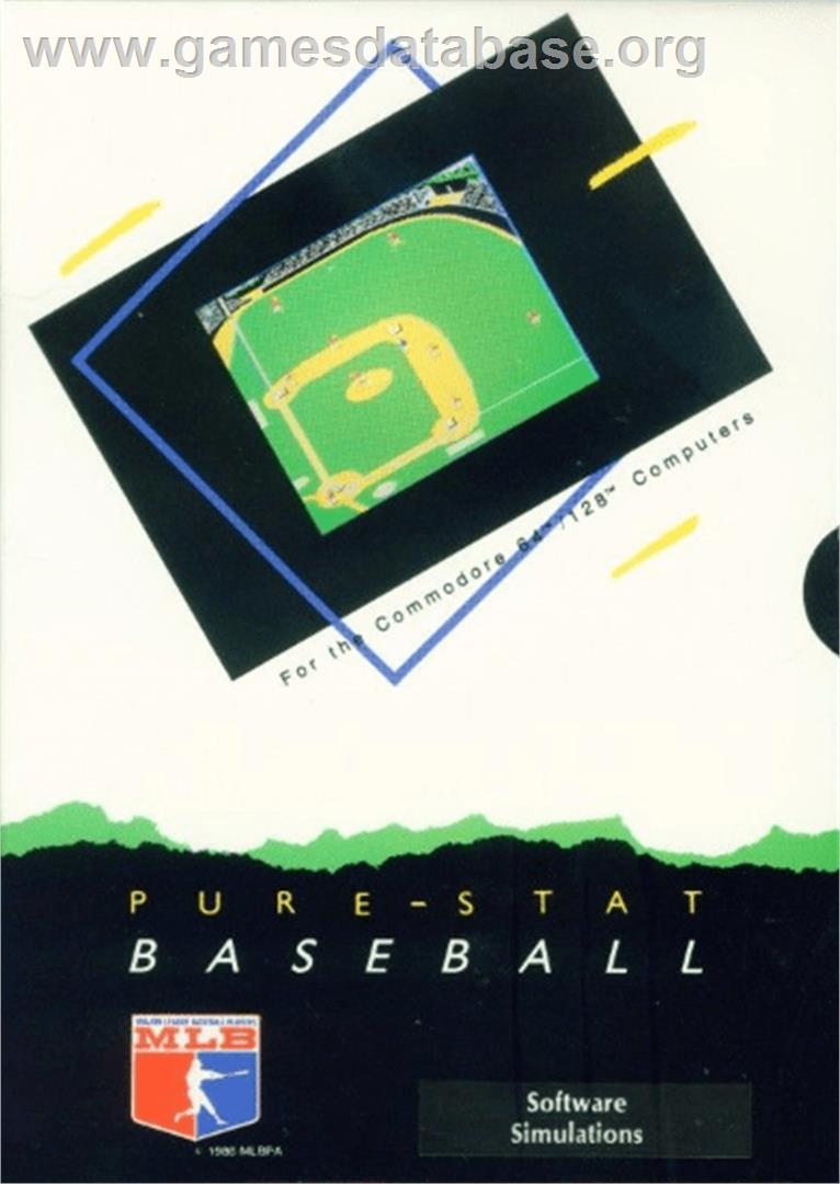 Pure-Stat Baseball - Commodore 64 - Artwork - Box