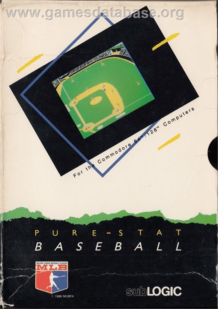 Pure-stat Baseball - Commodore 64 - Artwork - Box