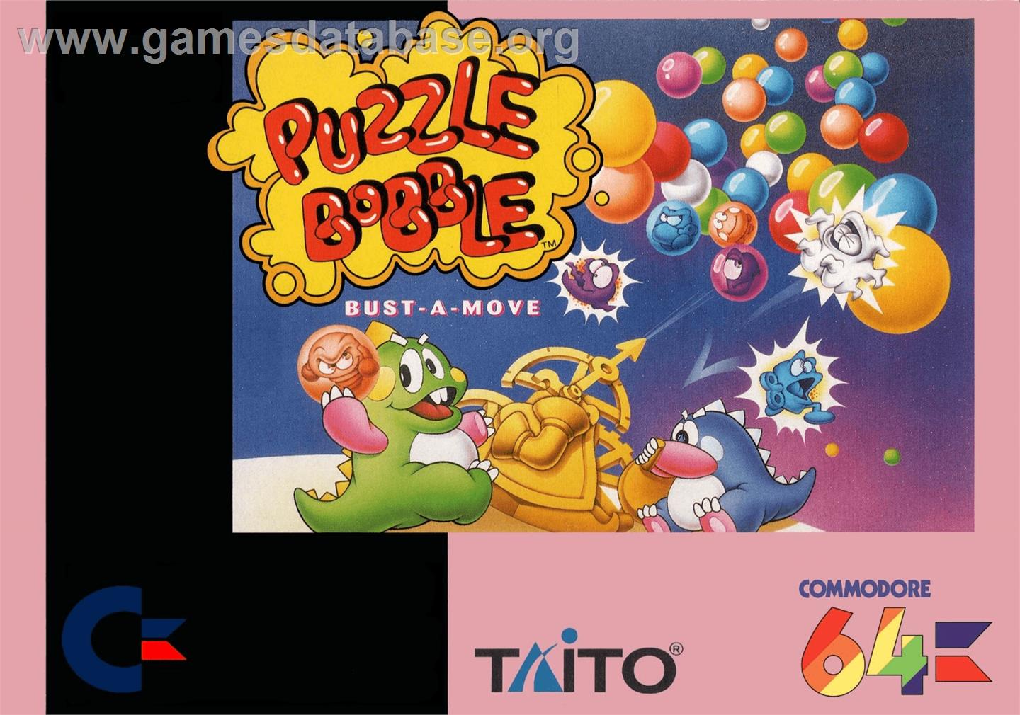 Puzzle Bobble - Commodore 64 - Artwork - Box
