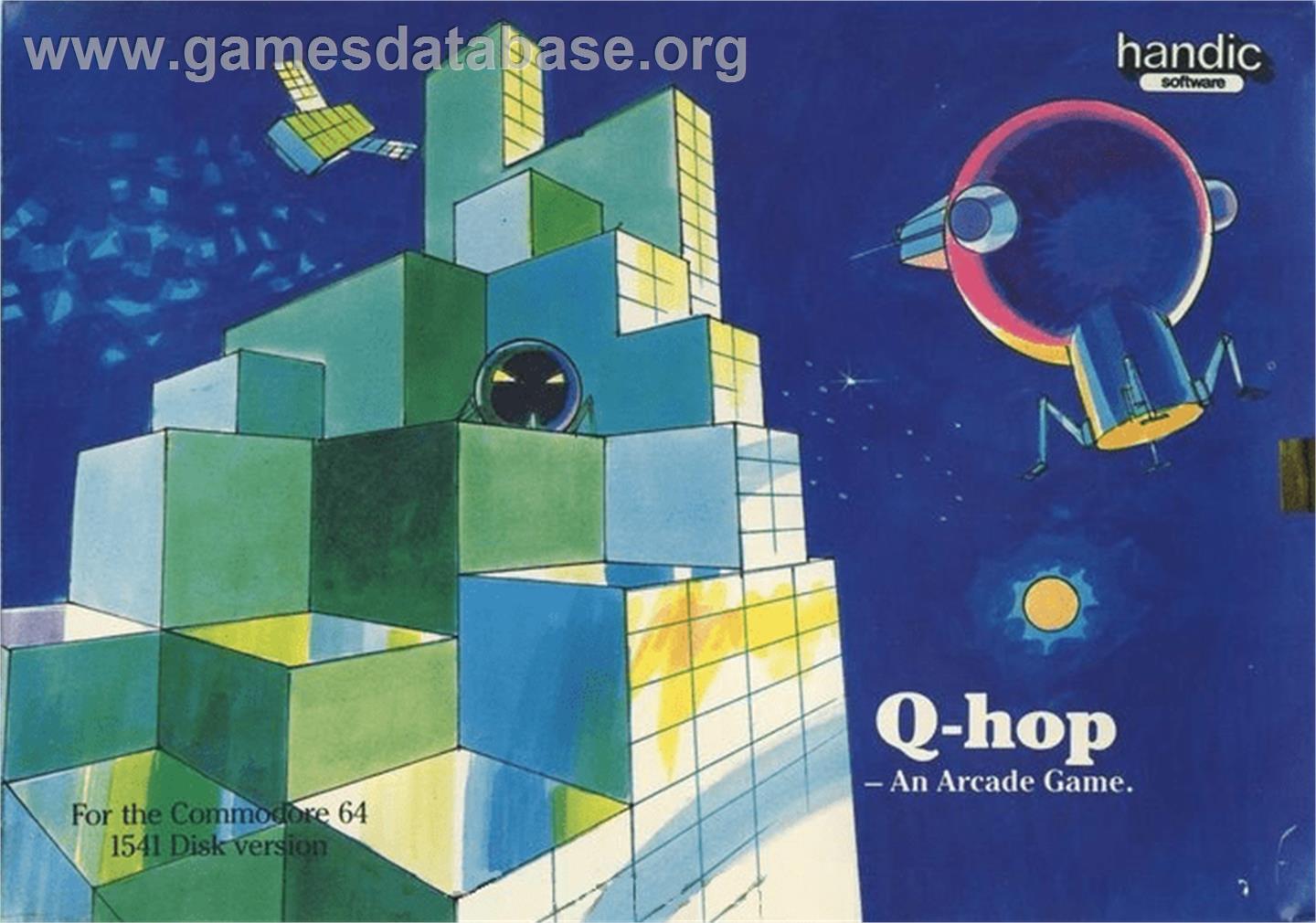 Q-hop - Commodore 64 - Artwork - Box