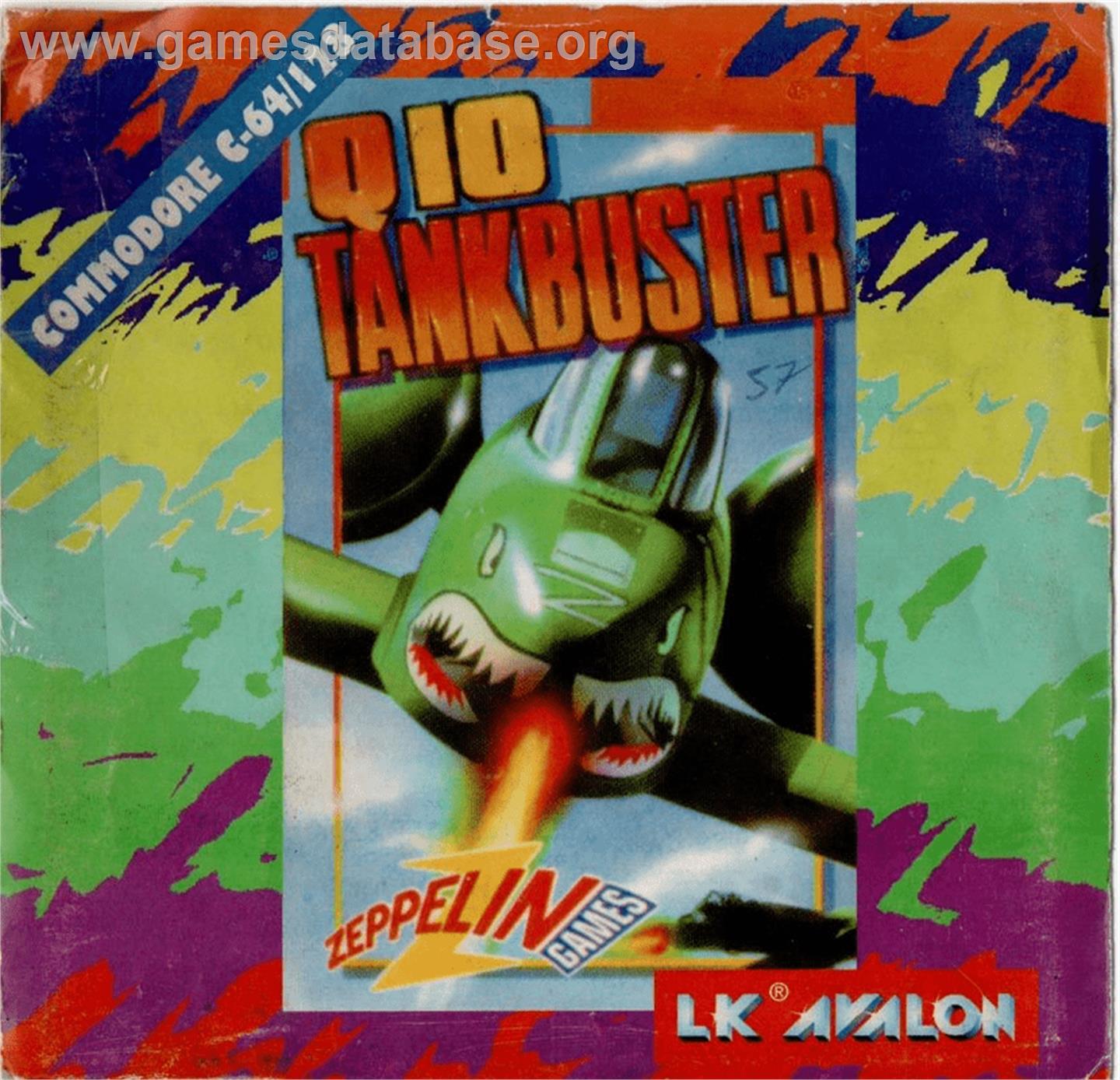 Q10 Tankbuster - Commodore 64 - Artwork - Box