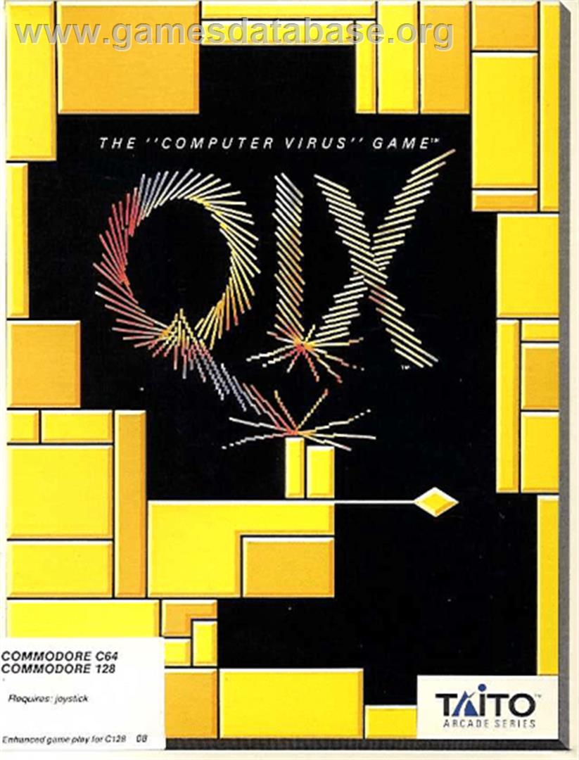 QIX - Commodore 64 - Artwork - Box