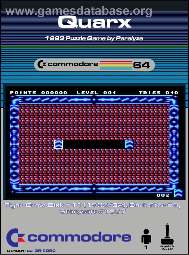 Quarx - Commodore 64 - Artwork - Box