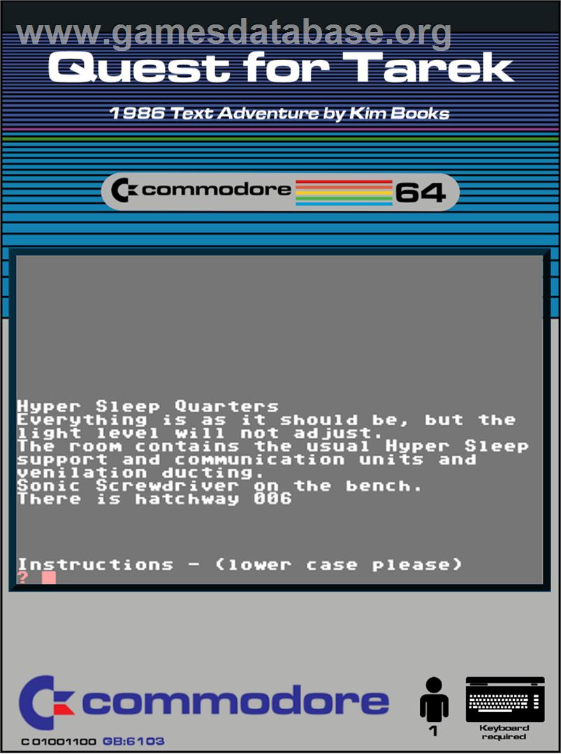 Quest For Tarek - Commodore 64 - Artwork - Box
