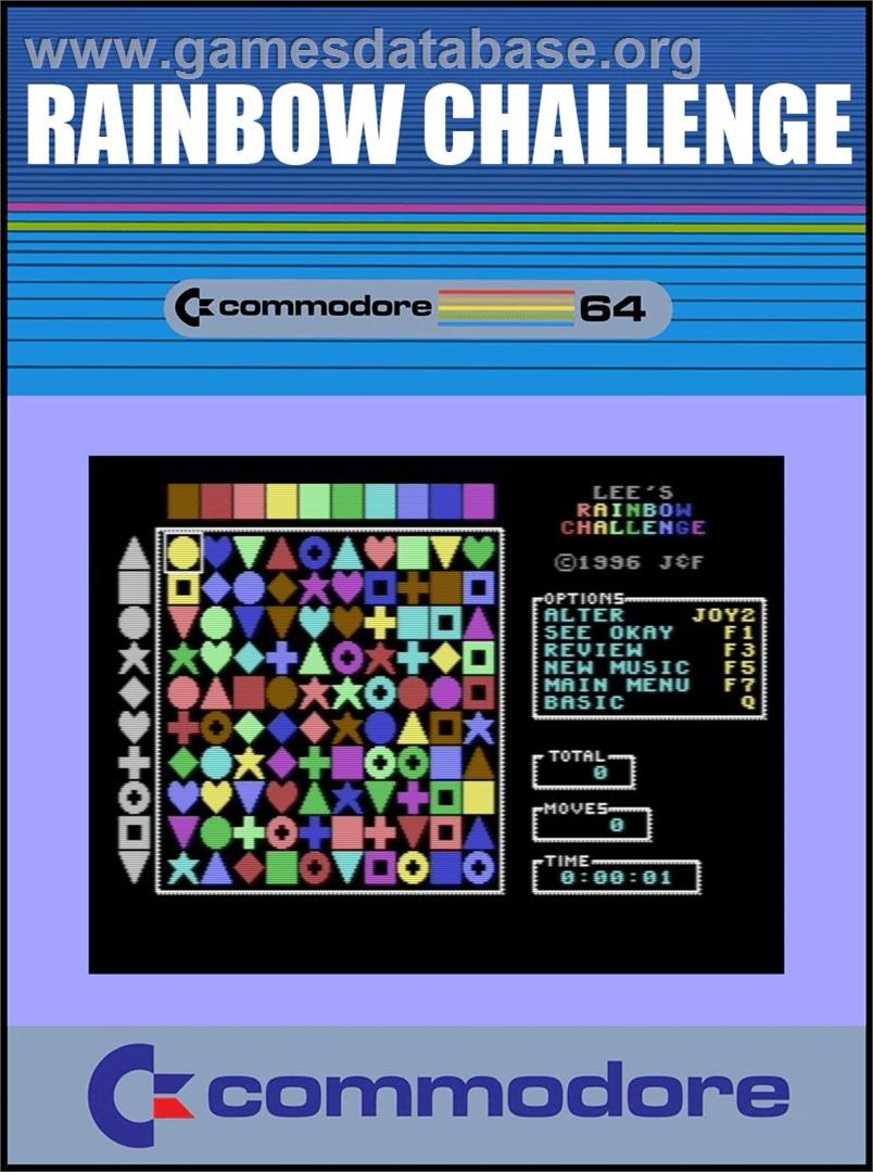 Rainbow Challenge - Commodore 64 - Artwork - Box