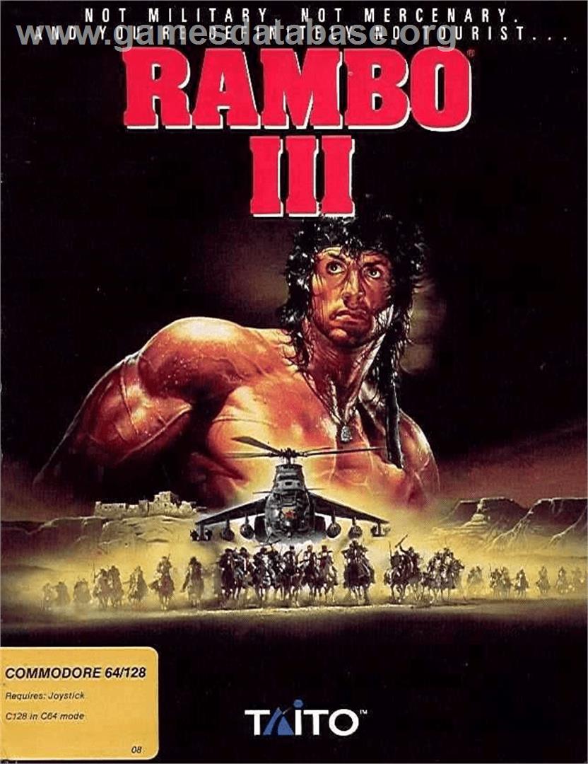 Rambo 3 - Commodore 64 - Artwork - Box