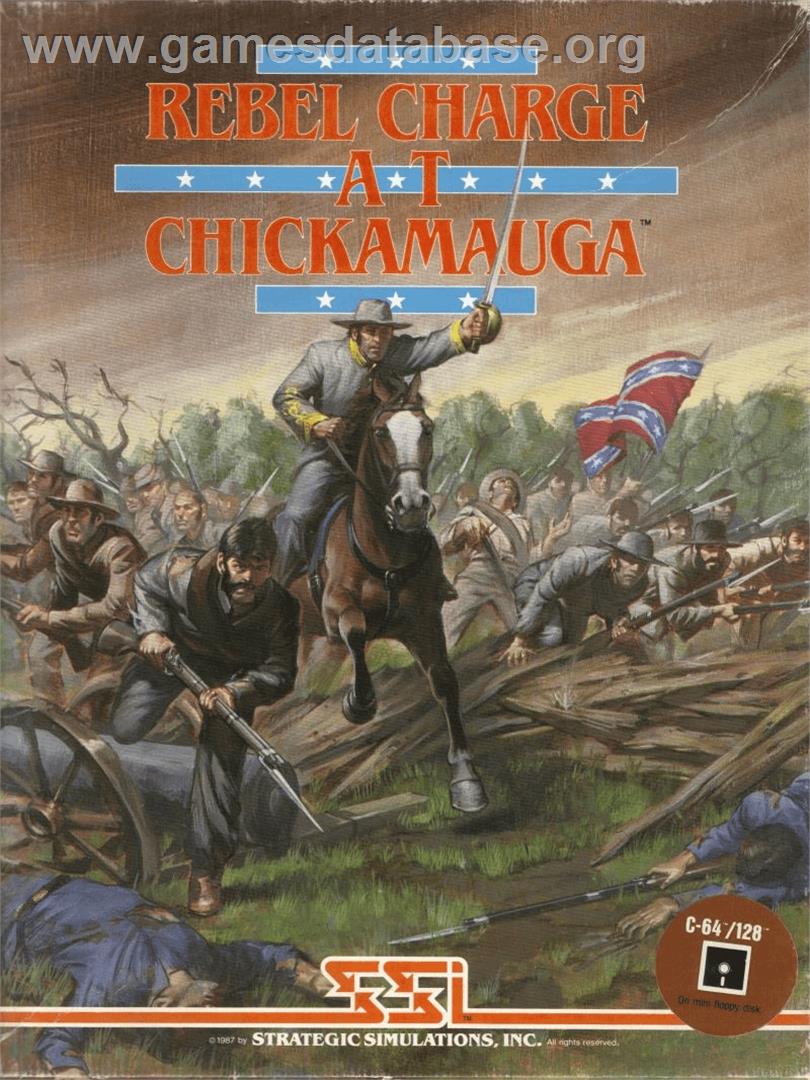 Rebel Charge At Chickamauga - Commodore 64 - Artwork - Box
