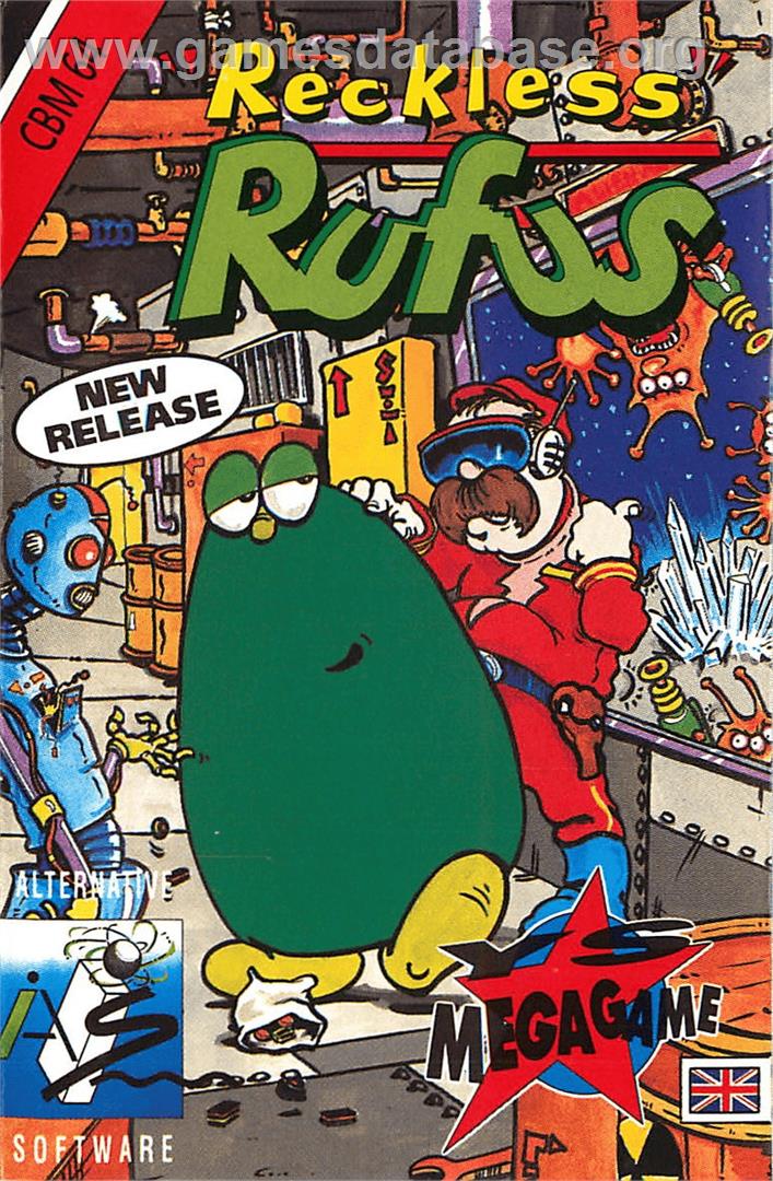 Reckless Rufus - Commodore 64 - Artwork - Box