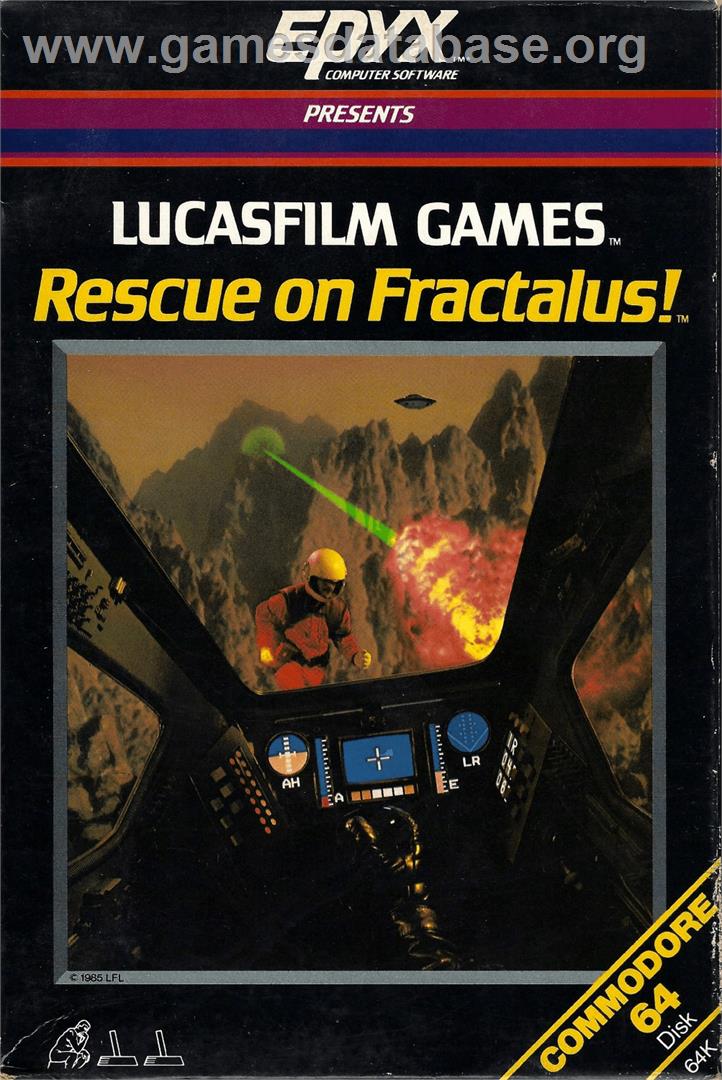 Rescue On Fractalus! - Commodore 64 - Artwork - Box