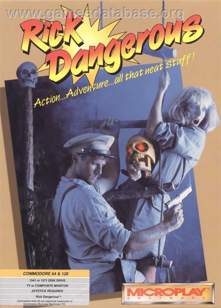 Rick Dangerous - Commodore 64 - Artwork - Box