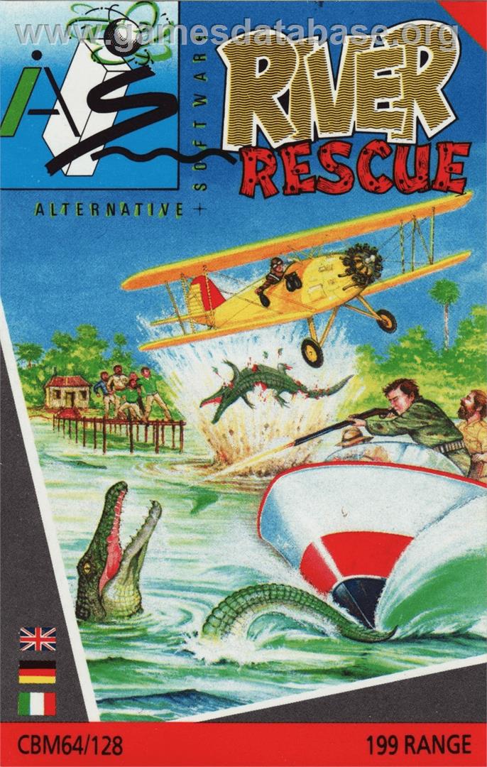 River Rescue - Commodore 64 - Artwork - Box