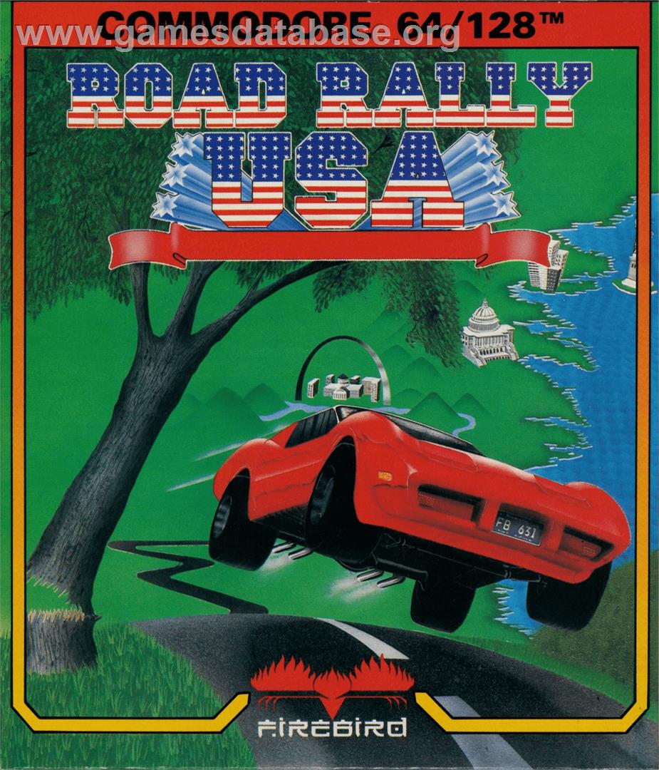 Road Rally U.s.a. - Commodore 64 - Artwork - Box