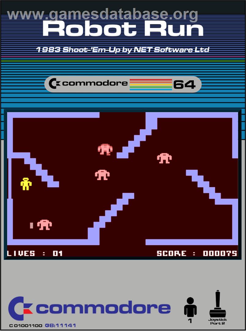Robot Run - Commodore 64 - Artwork - Box