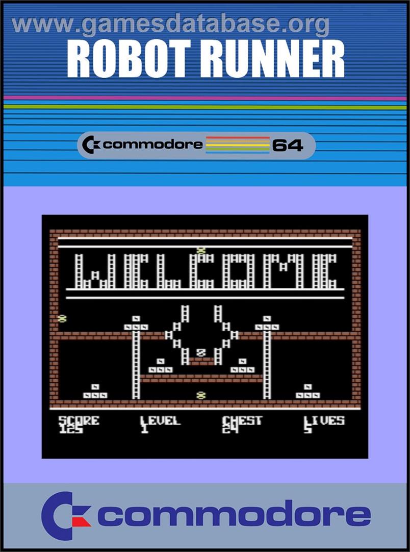 Robot Runner - Commodore 64 - Artwork - Box