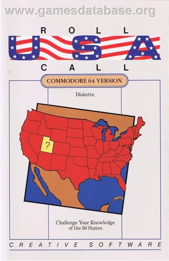 Roll Call Usa - Commodore 64 - Artwork - Box