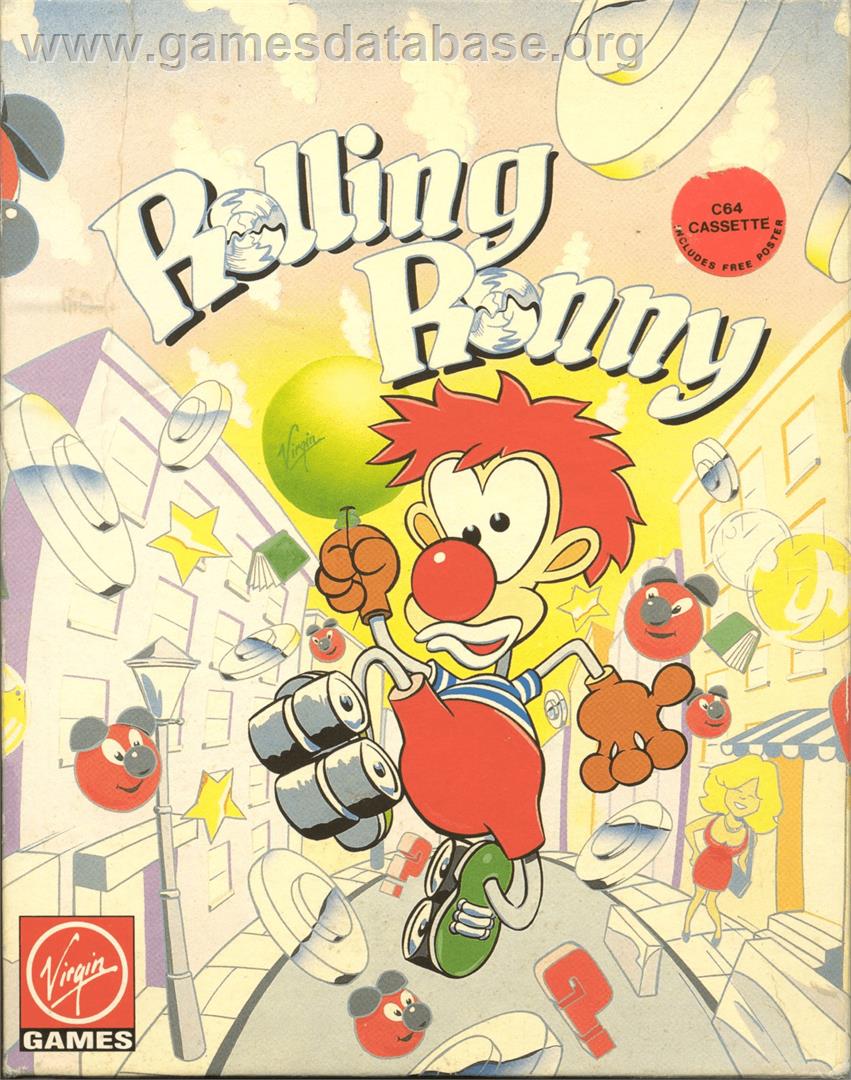 Rolling Ronny - Commodore 64 - Artwork - Box