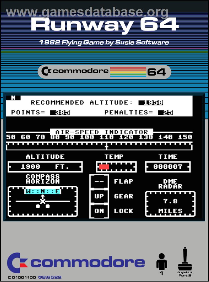 Runway 64 - Commodore 64 - Artwork - Box