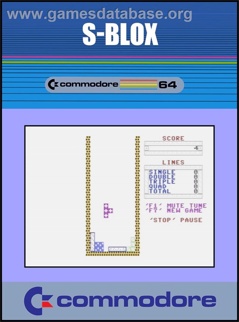 S-Blox - Commodore 64 - Artwork - Box
