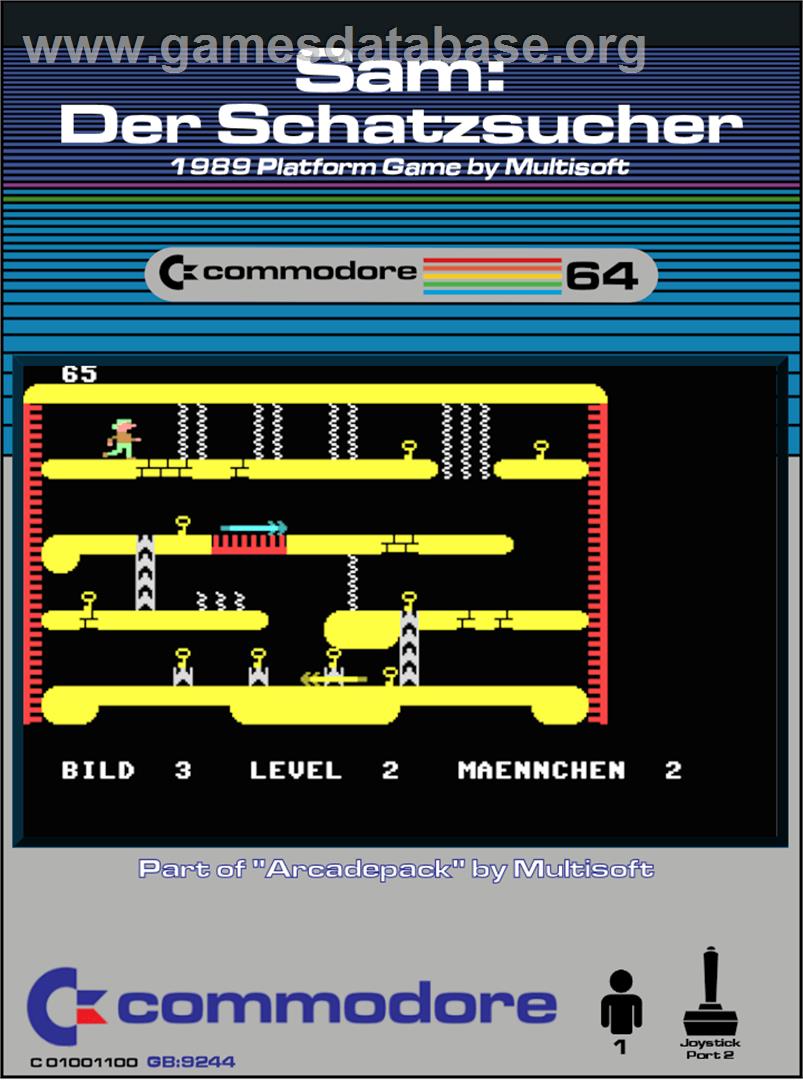 Sam - Der Schatzsucher - Commodore 64 - Artwork - Box