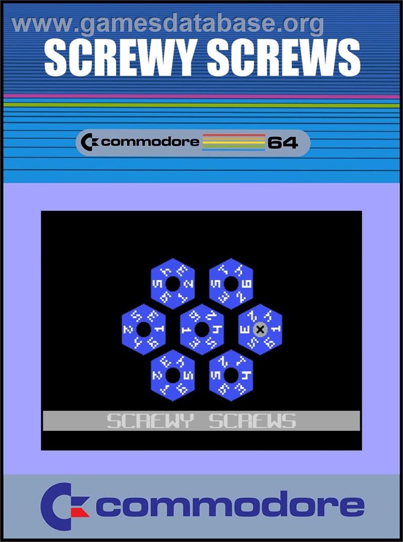 Screwy Screws - Commodore 64 - Artwork - Box