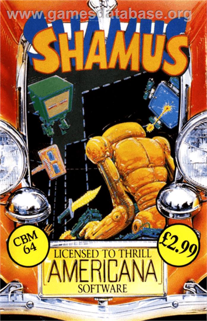 Shamus: Case II - Commodore 64 - Artwork - Box