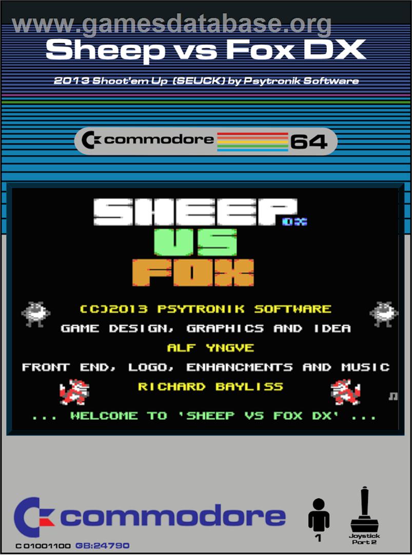Sheep Vs Fox Dx - Commodore 64 - Artwork - Box