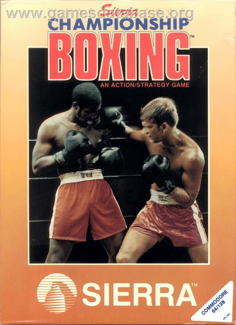 Sierra Championship Boxing - Commodore 64 - Artwork - Box