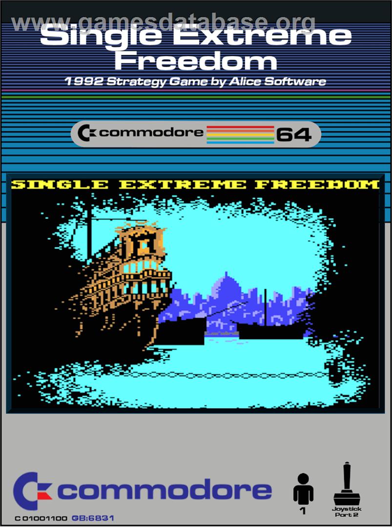 Single Extreme Freedom - Commodore 64 - Artwork - Box