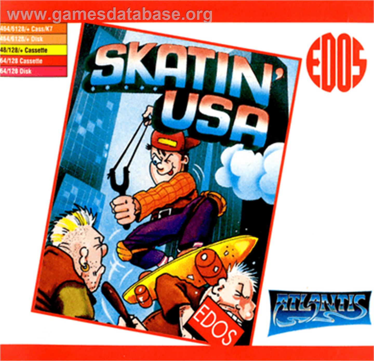 Skatin' Usa - Commodore 64 - Artwork - Box