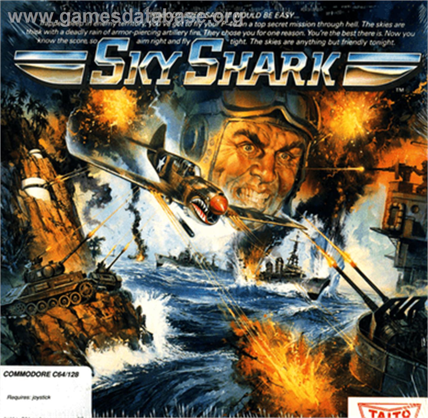 Sky Shark - Commodore 64 - Artwork - Box