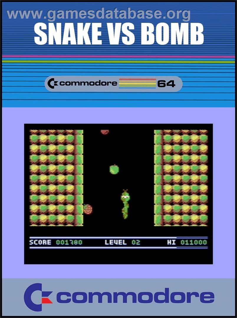 Snake Vs Bomb - Commodore 64 - Artwork - Box