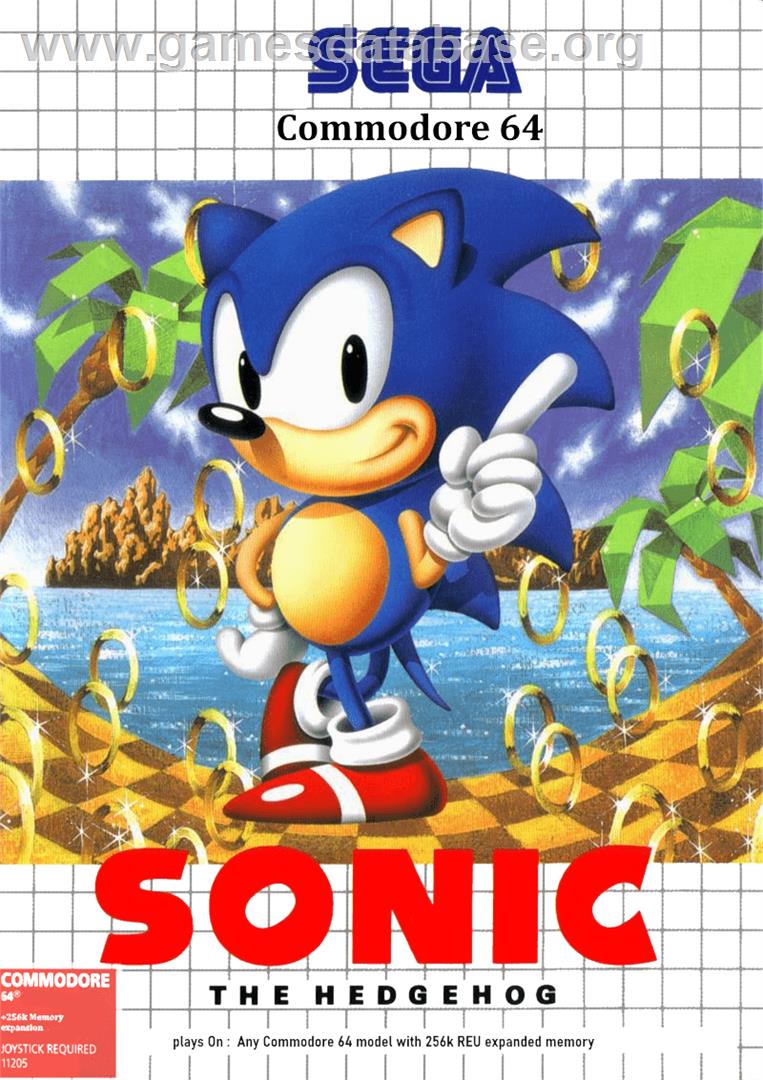 Sonic the Hedgehog - Commodore 64 - Artwork - Box