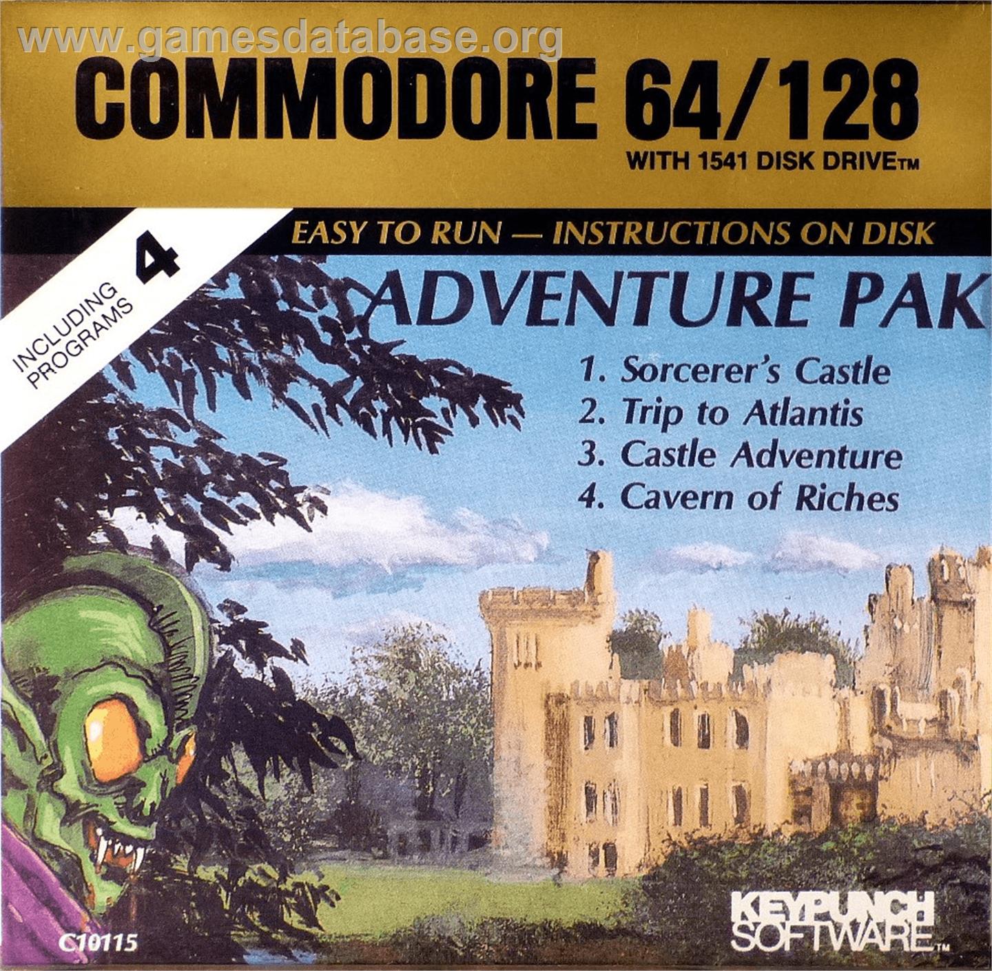 Sorcerer's Castle - Commodore 64 - Artwork - Box