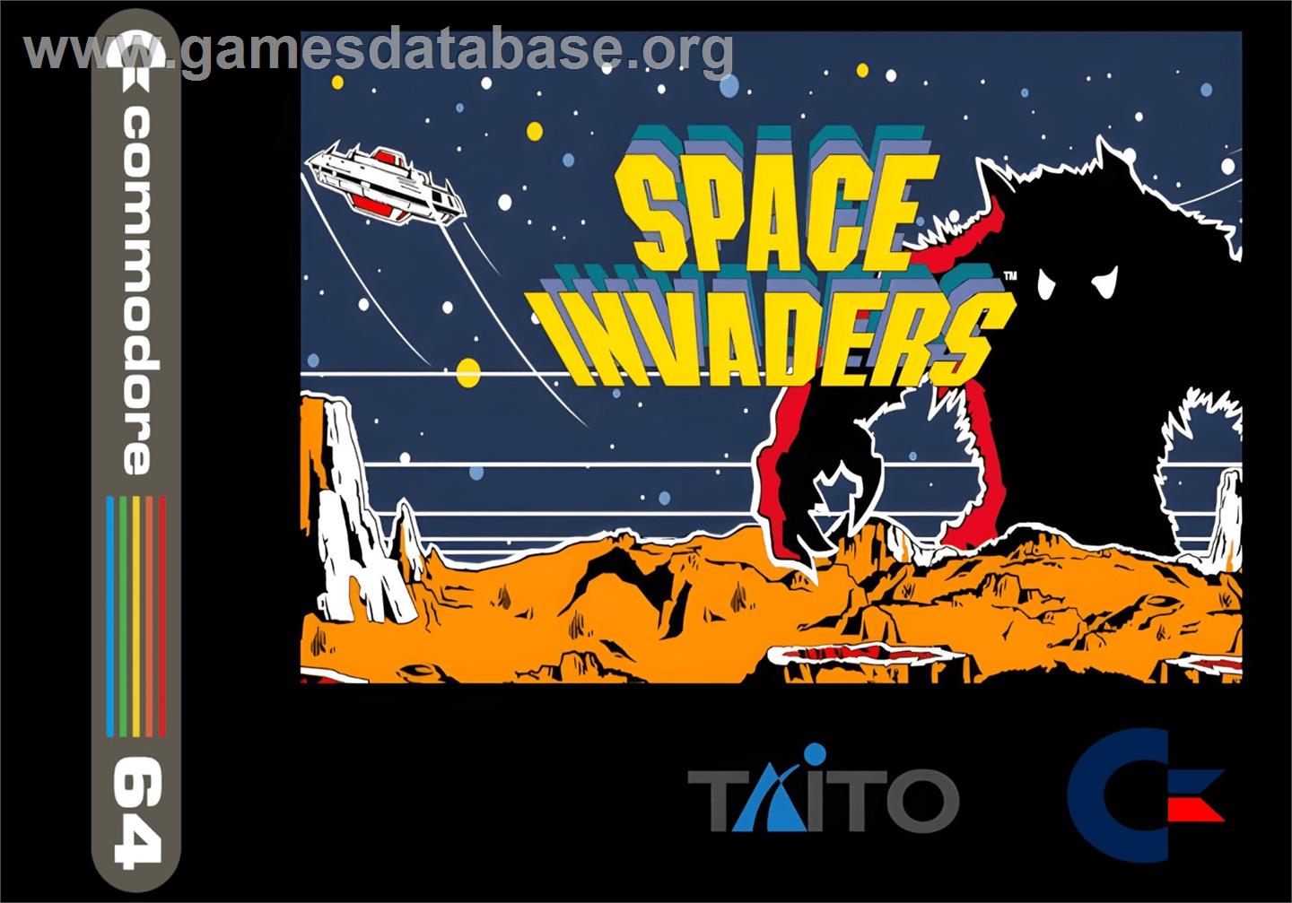 Space Invaders (Keypunch Software) - Commodore 64 - Artwork - Box