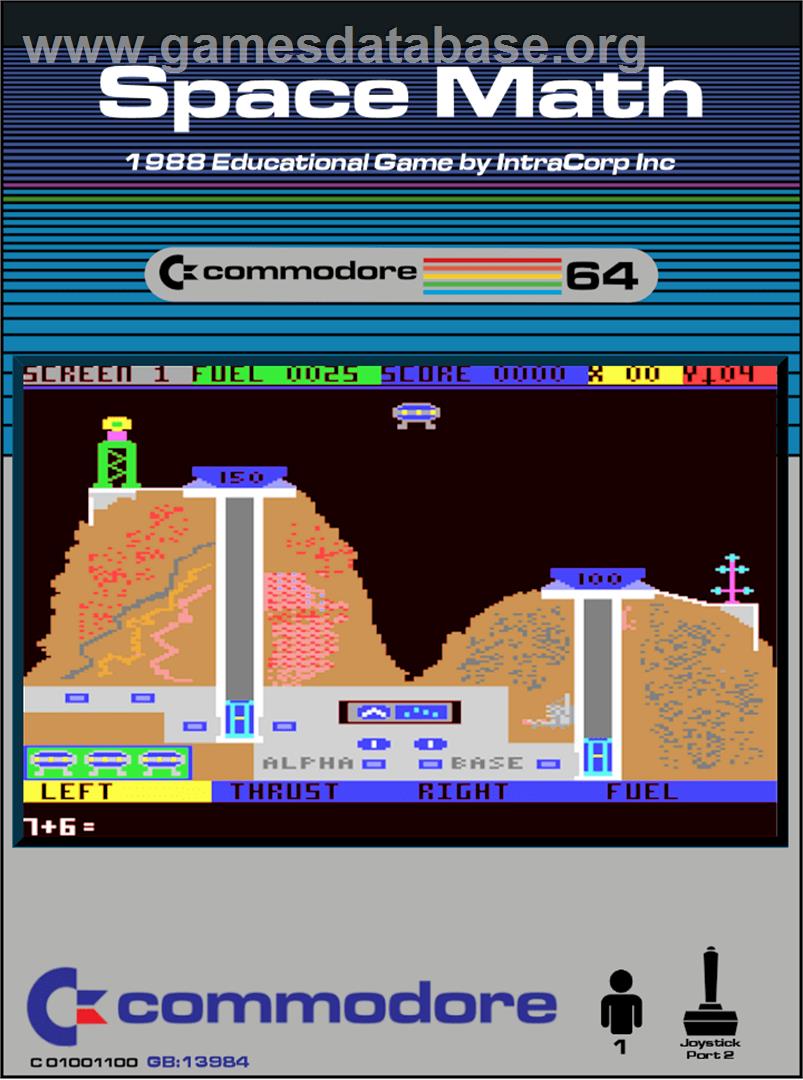 Space Math - Commodore 64 - Artwork - Box