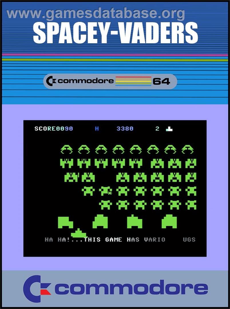 Spacey Vaders - Commodore 64 - Artwork - Box
