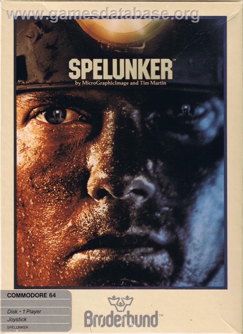 Spelunker - Commodore 64 - Artwork - Box